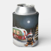 Rafraîchisseur Pour Canette Winter Rottweiler Caravan Christmas Adventure (Can devant)