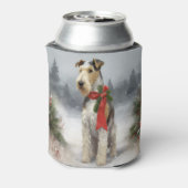 Rafraîchisseur Pour Canette Wirefox Terrier Chien de Noël de neige (Can Dos)