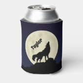 Rafraîchisseur Pour Canette Wolf Howling at the Moon Illustration personnalisé (Can Dos)