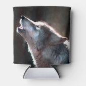 Rafraîchisseur Pour Canette Wolf Howling Loup solitaire (Devant)