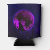 RAFRAÎCHISSEUR  POUR CANETTE WOLF HOWLING LUNE MAGENTA (Devant)