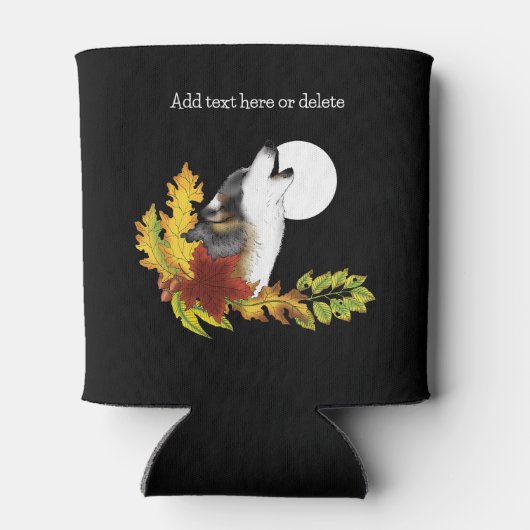 Rafraîchisseur Pour Canette Wolf Howling Moon (Dos)