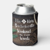 Rafraîchisseur Pour Canette Woodsy Bachelor / Bachelorette Party Personnalisé (Can devant)