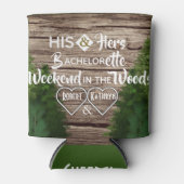 Rafraîchisseur Pour Canette Woodsy "Son & Son" Bachelorette Party (Devant)