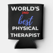 Rafraîchisseur Pour Canette World's 2nd Best Physical Therapist (Devant)
