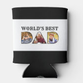Rafraîchisseur Pour Canette Worlds Best Dad Citation Modern 3 Photo Collage