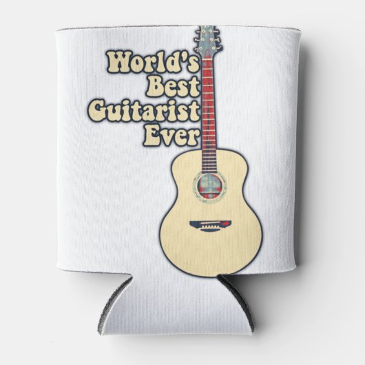 Rafraîchisseur Pour Canette World's best guitarist ever. motivational quotes (Devant)