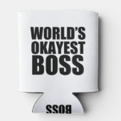 Rafraîchisseur Pour Canette Worlds Okayest Boss (Dos)
