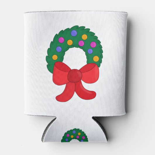 Rafraîchisseur Pour Canette Wreath de Noël (Devant)