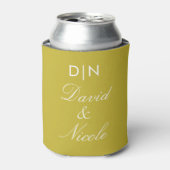 Rafraîchisseur Pour Canette Yellow Custom Text Can Cooler Personalized Sleeve (Can devant)