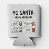 Rafraîchisseur Pour Canette Yo Santa Funny Summer Christmas Tropical Holiday (Dos)