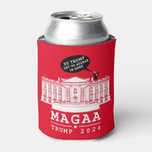 RAFRAÎCHISSEUR POUR CANETTE YO TRUMP - WHITEHOUSE MAGA PEUT DE NOUVEAU COOLER
