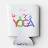 Rafraîchisseur Pour Canette Yoga Poses Silhouettes Thunder_Cove (Dos)