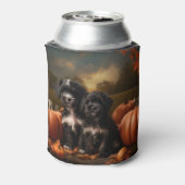 Rafraîchisseur Pour Canette Yorkipoo Chiot Automne Citrouille délice (Can Dos)