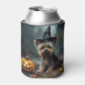 Rafraîchisseur Pour Canette Yorkshire Terrier Citrouilles Halloween effrayant (Can devant)