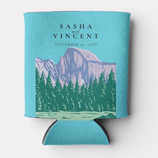 Rafraîchisseur Pour Canette Yosemite Parc National Mariage Rétro (Devant)