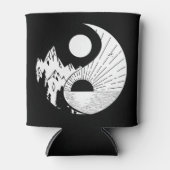 Rafraîchisseur Pour Canette Zen Yin Yang noir blanc (Devant)