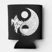 Rafraîchisseur Pour Canette Zen Yin Yang noir blanc (Dos)