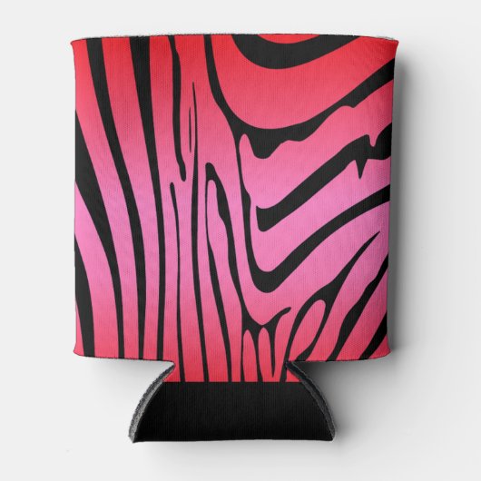 Rafraîchisseur Pour Canette Zesty Zebra Red (Devant)