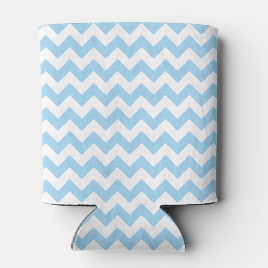 Rafraîchisseur Pour Canette Zigzag bleu, Chevron bleu, Motif géométrique (Dos)