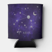 Rafraîchisseur Pour Canette Zodiac Purple Aries | Horoscope d'astrologie cosmi (Devant)