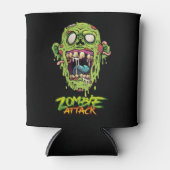 Rafraîchisseur Pour Canette Zombie Attaque Effrayant Monstre Créature (Devant)