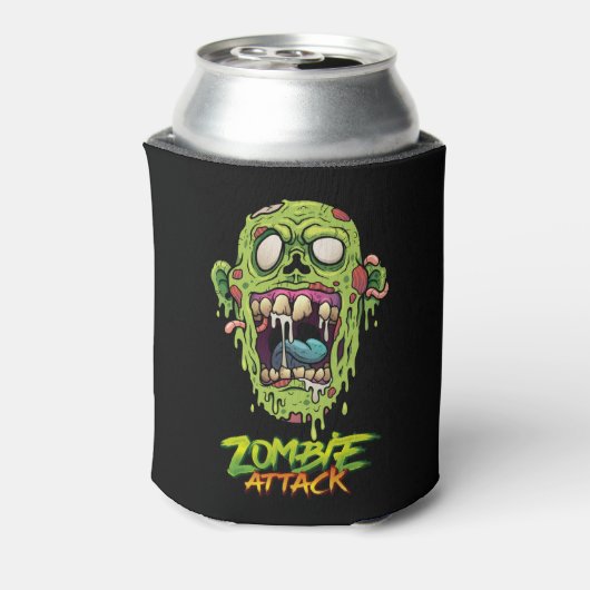 Rafraîchisseur Pour Canette Zombie Attaque Effrayant Monstre Créature (Can Dos)