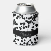 Rafraîchisseur Pour Canette Zones dalmatiennes noires et blanches (Can Dos)