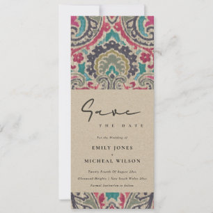 RAFT BOHO TRIBAL IKAT PINK BLAUWGROEN BEWAREN DE D KAART