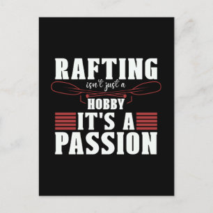 Raften is niet alleen een hobby kajak peddelen feestdagenkaart