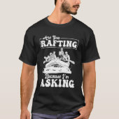 Rafter Boating Water Wit Whitewater Rafting T-shirt (Voorkant)