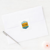 Rafting Adventure Vierkante Sticker