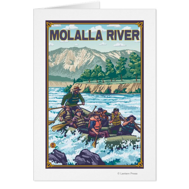 Rafting en eau blanche - Rivière Molalla, Oregon (Devant)