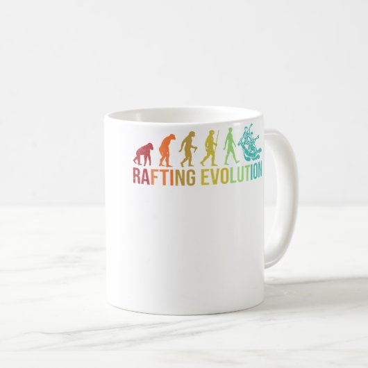 Rafting Evolution - River Whitewater Rafting Funny Koffiemok (Voorkant rechts)