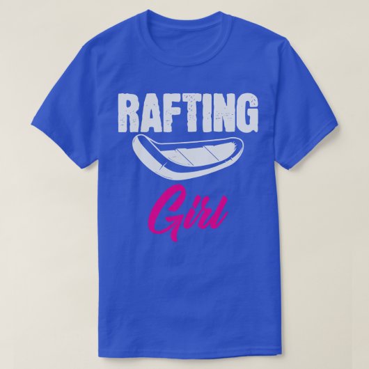 Rafting Girl Rafter Raft Whitewater Boat T-shirt (Design voorkant)