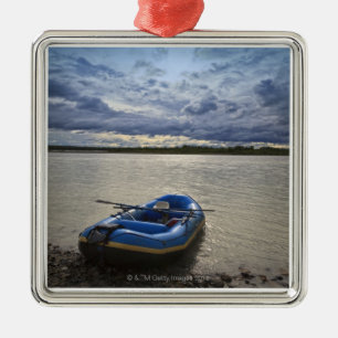 Rafting on Talkeetna River, Alaska Metalen Ornament