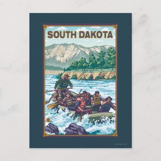 Rafting South Dakota Briefkaart (Voorkant)