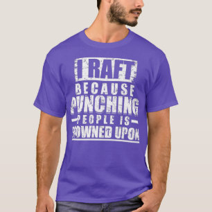 Rafting T Grappig vlot omdat ponsen mensen T-shirt
