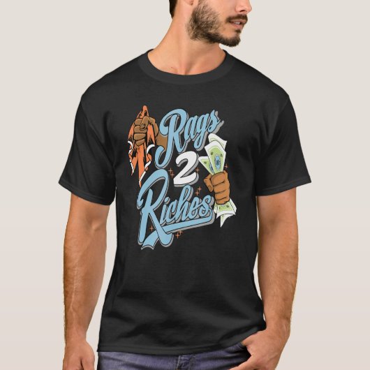 Rag 2 Riches Low Blue Stitch 1s Matching T-shirt (Voorkant)