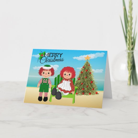Rag Doll Christmas Kaart (Voorkant)