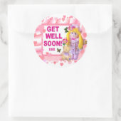 RAG DOLL & TEDDY ~ Get Well Stickers (Sac)