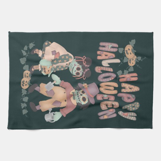 Rag Doll Zombies - Serviette de cuisine Joyeux Hal (Horizontal)