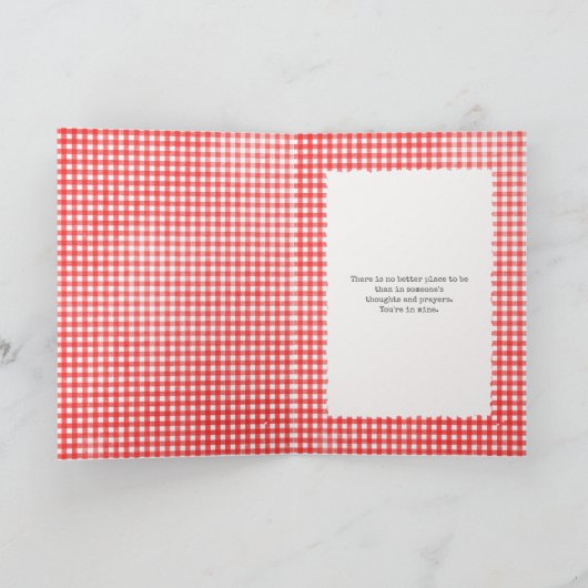 Rag-pop en daisy-bouquet kaart (Binnen)