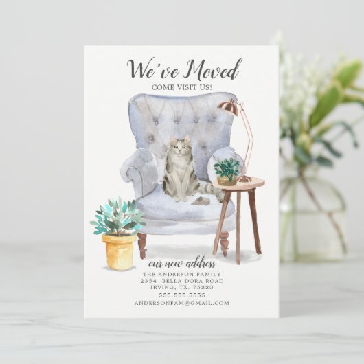 Ragamuffin Chat Moving Faire-part (Debout devant)