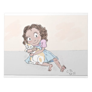 ragamuffins met achtergrondstrips en tots notitieblok