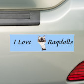 Ragdoll Caricature Bumpersticker (Op auto)