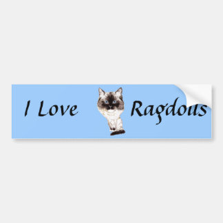 Ragdoll Caricature Bumpersticker