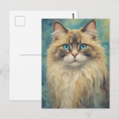 Ragdoll Cat Briefkaart (Voorkant / Achterkant)