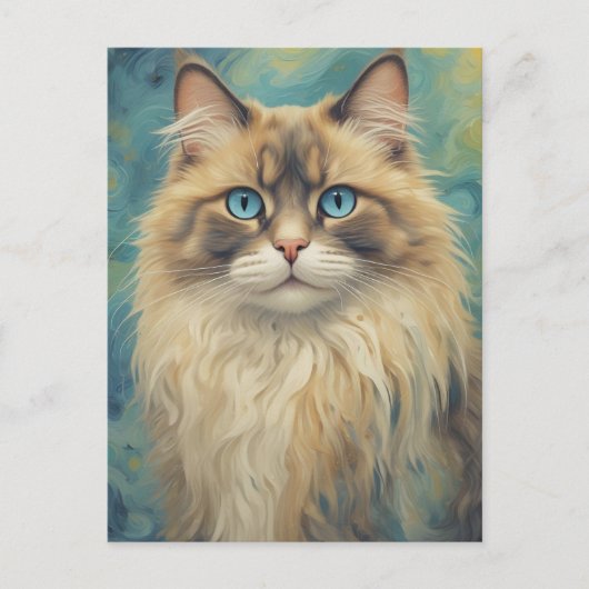 Ragdoll Cat Briefkaart (Voorkant)