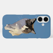 Ragdoll cat, Dusty Blue Case-Mate iPhone Case (Achterkant (horizontaal))